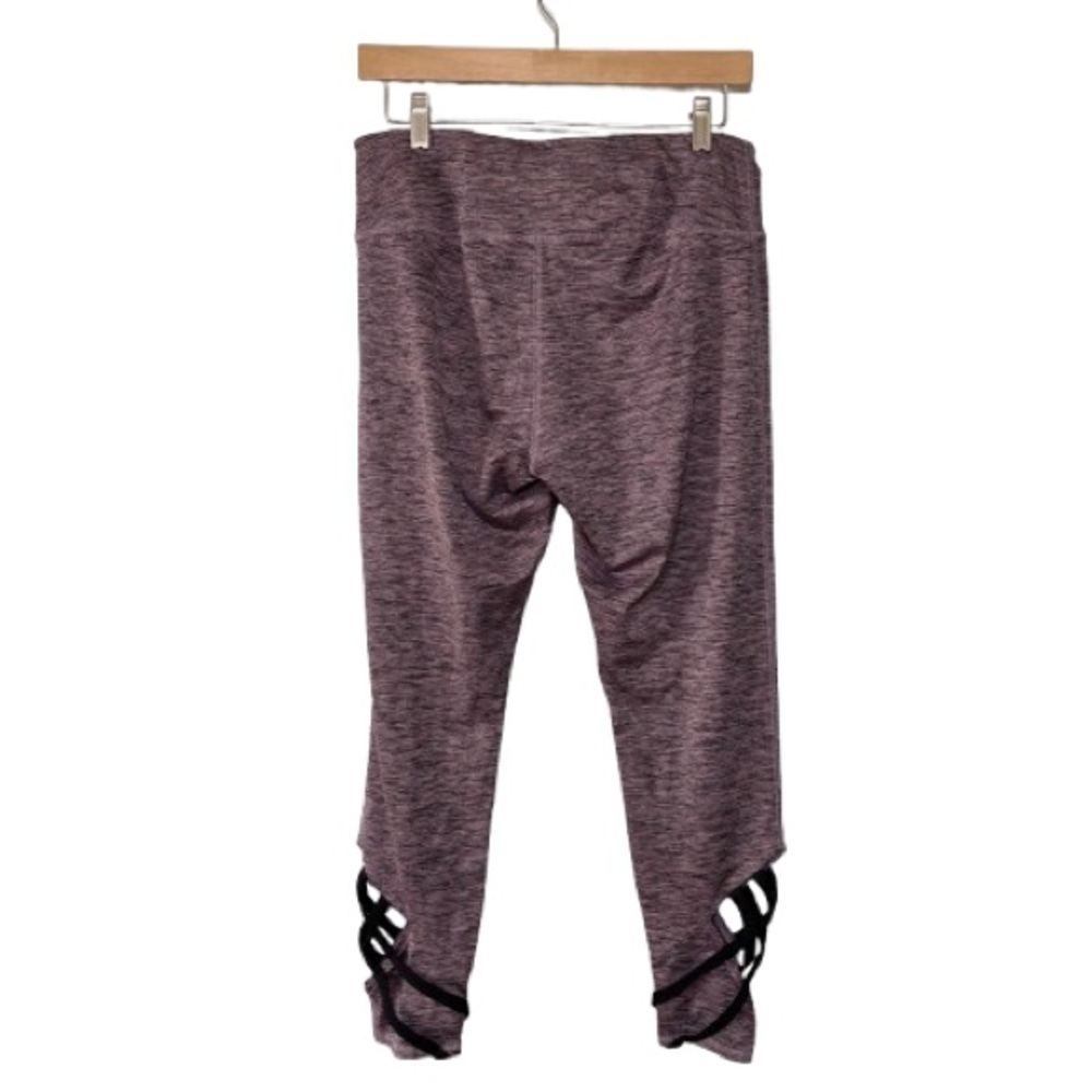 Maurices in Motion Purple Cut Out Printed Athletic Leggings Size L - Picture 2 of 5